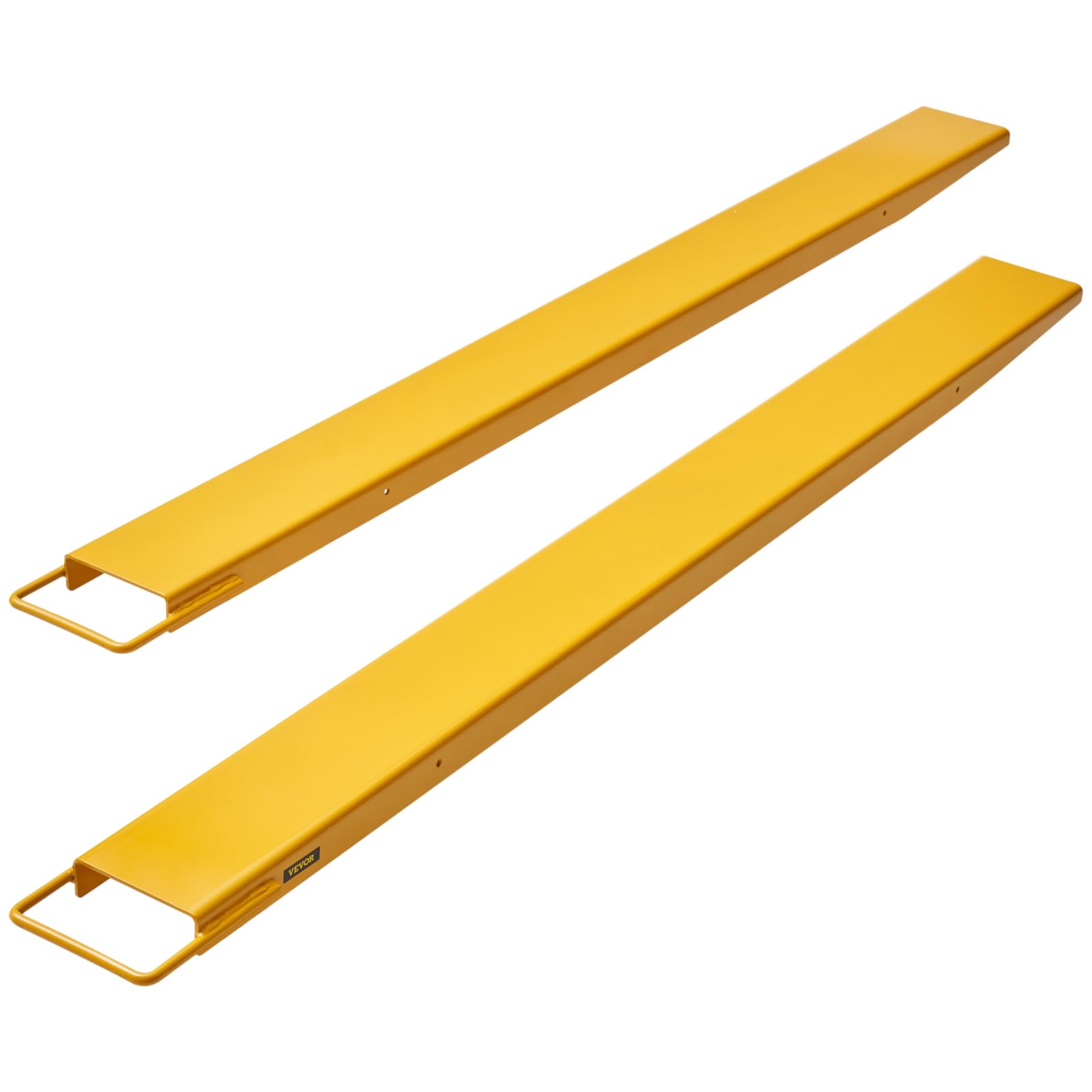 BestEquip Pallet Fork Extension 72 Inch Length 4.5 Inch Width, Heavy Duty Alloy Steel Fork Extensions for forklifts, 1 Pair Forklift Extension, Yellow