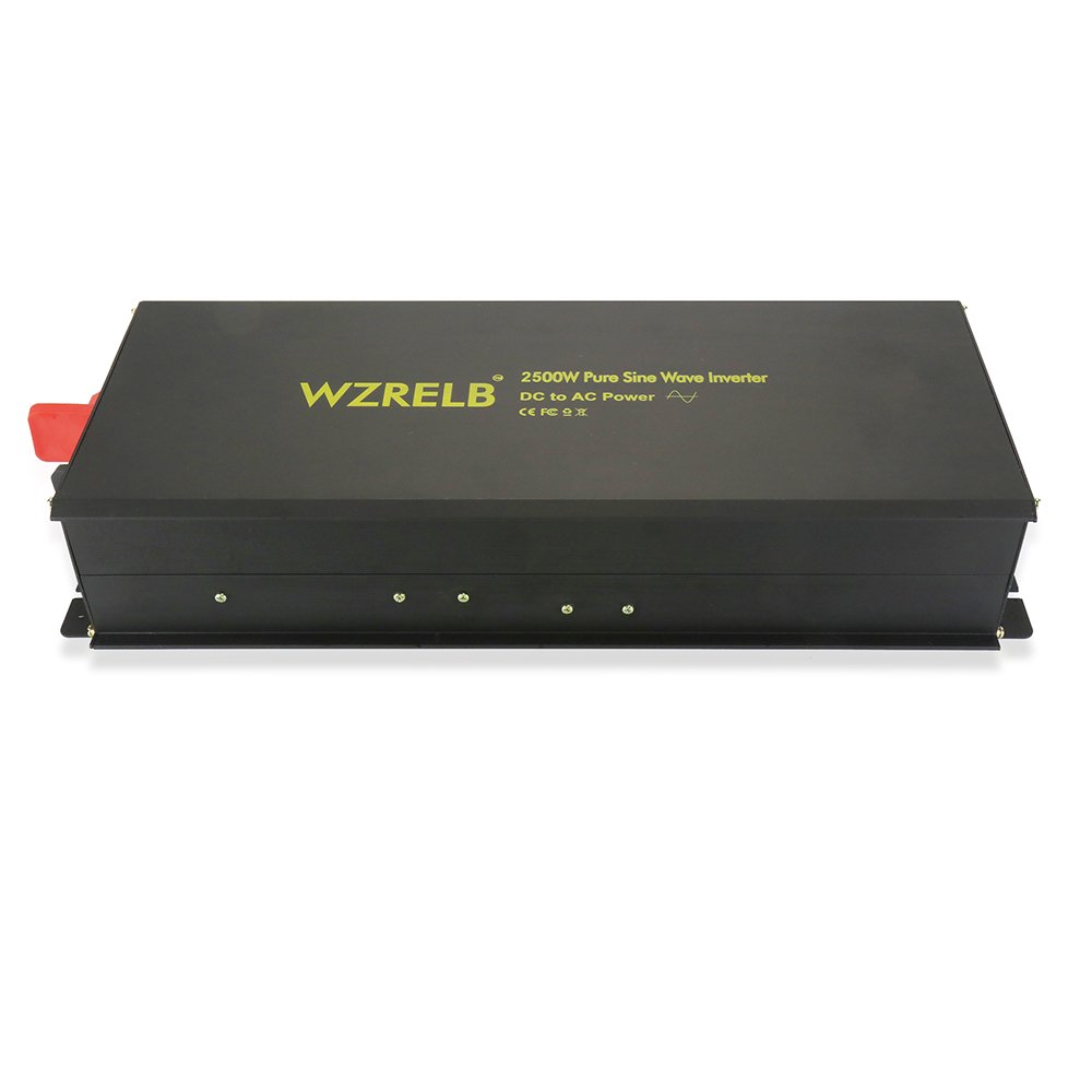 WZRELB Power Inverter 2500W Pure Sine Wave Inverter 12V 120V Dc AC Converter