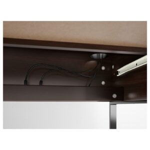 IKEA Micke Desk, Black-Brown