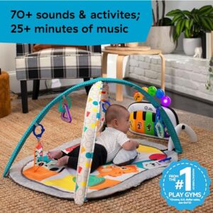 Baby Einstein 4-in-1 Kickin' Tunes Music and Language Play Gym and Piano Tummy Time Activity Mat