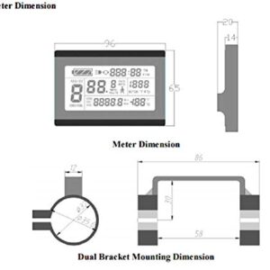 HALLOMOTOR Ebike 36V 48V 18MOSFET 45A 1500W Controller DC Sine Wave Reg Reverse Function Electric Bike+36V 48V LCD3 Display