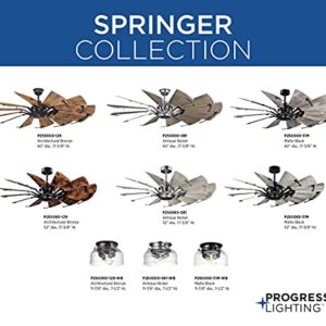 Progress Lighting P250000-081 Springer Ceiling Fans, 60 in, Nickel