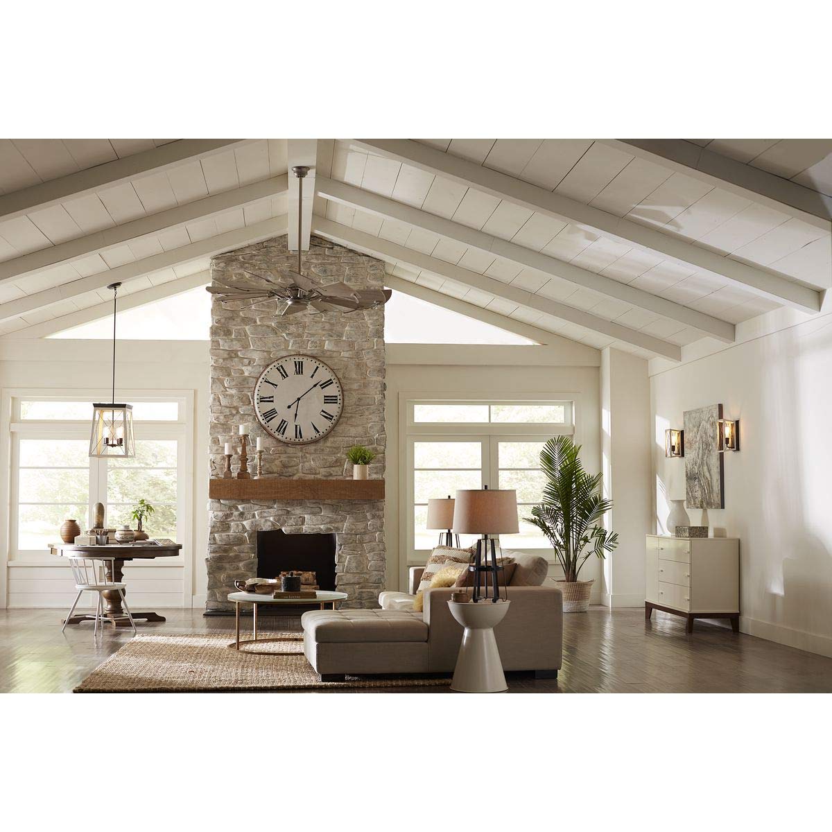 Progress Lighting P250000-081 Springer Ceiling Fans, 60 in, Nickel