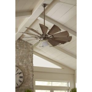 Progress Lighting P250000-081 Springer Ceiling Fans, 60 in, Nickel