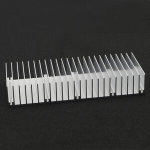 JIUWU Aluminum Heat Sink Heatsink Module Cooler Fin Heat Radiator Board Cooling for Amplifier Transistor Semiconductor Devices Silver Tone 150mm (L) x 60mm (W) x 25mm (H) 2pcs Set