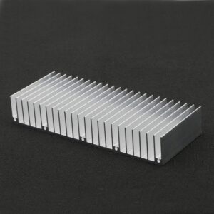 JIUWU Aluminum Heat Sink Heatsink Module Cooler Fin Heat Radiator Board Cooling for Amplifier Transistor Semiconductor Devices Silver Tone 150mm (L) x 60mm (W) x 25mm (H) 2pcs Set