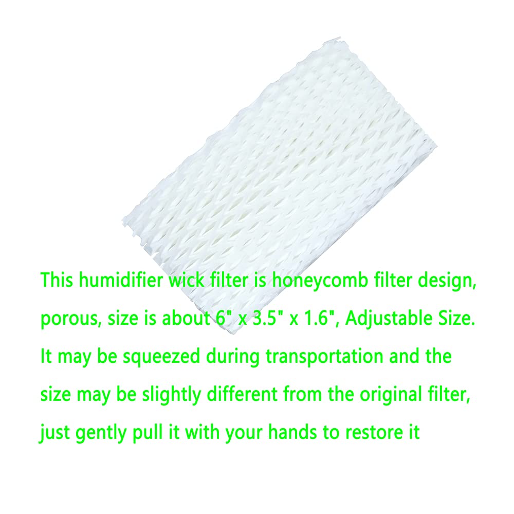 Mumaxun 3-pack Replacement Humidifier Wick Filters WF813 for Cool Mist Humidifiers fits ProCare PCCM-832N & Relion RCM-832N, Robitussin DH-832, Duracraft DH-830, Sesame Street SH100 & SH200