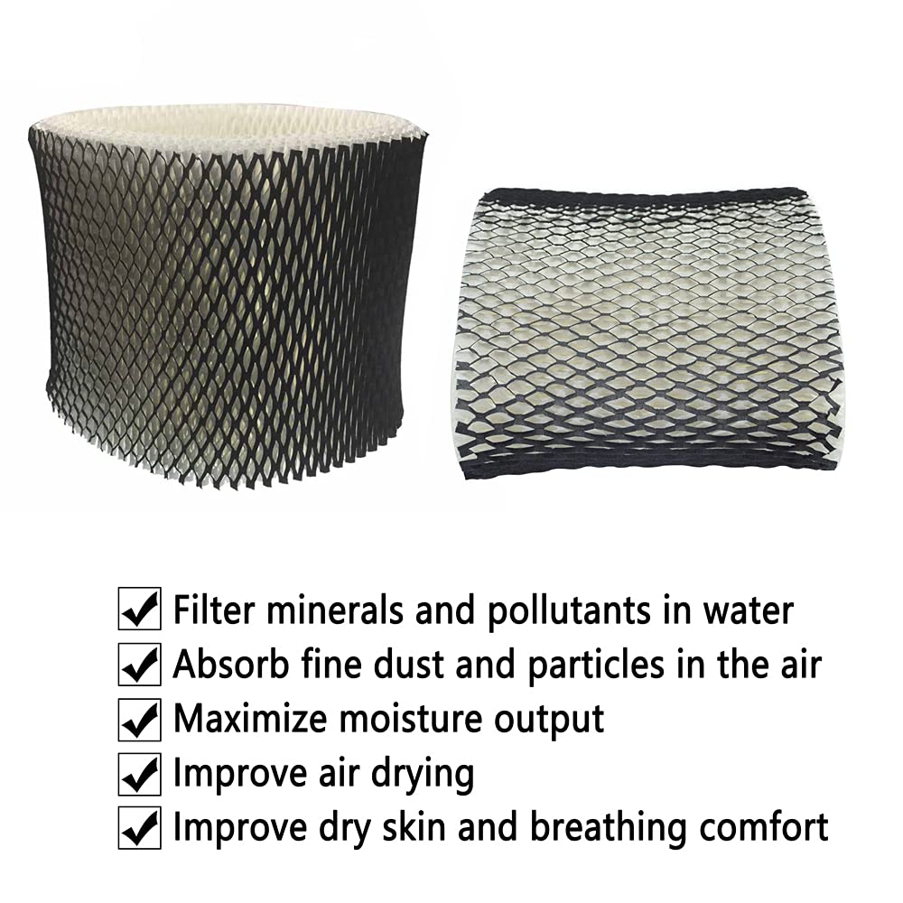 Mumaxun 2pcs Replacement for HWF64 Humidifier Filter B fit Holmes, Sunbeam, Bionaire - HM1730, HM1745, HM1746, HM1750, HM2200, SCM1745, SCM1746, BWF64,BWF64CS, BCM1745, BCM1745-C, BCM2200