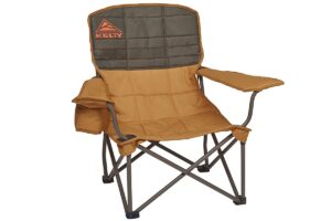 kelty lowdown camping chair – portable, folding chair for festivals, camping and beach days, beluga
