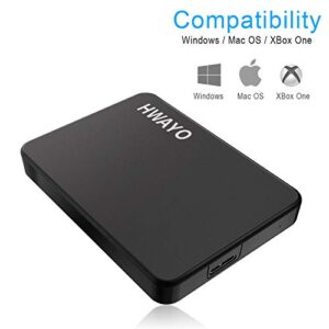 HWAYO 750GB Portable External Hard Drive Ultra Slim 2.5'' USB 3.0 HDD Storage for PC, Desktop, Laptop, MacBook, Chromebook, Xbox One