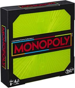 monopoly neon pop board game for kids ages 8 & up for 2-6 players