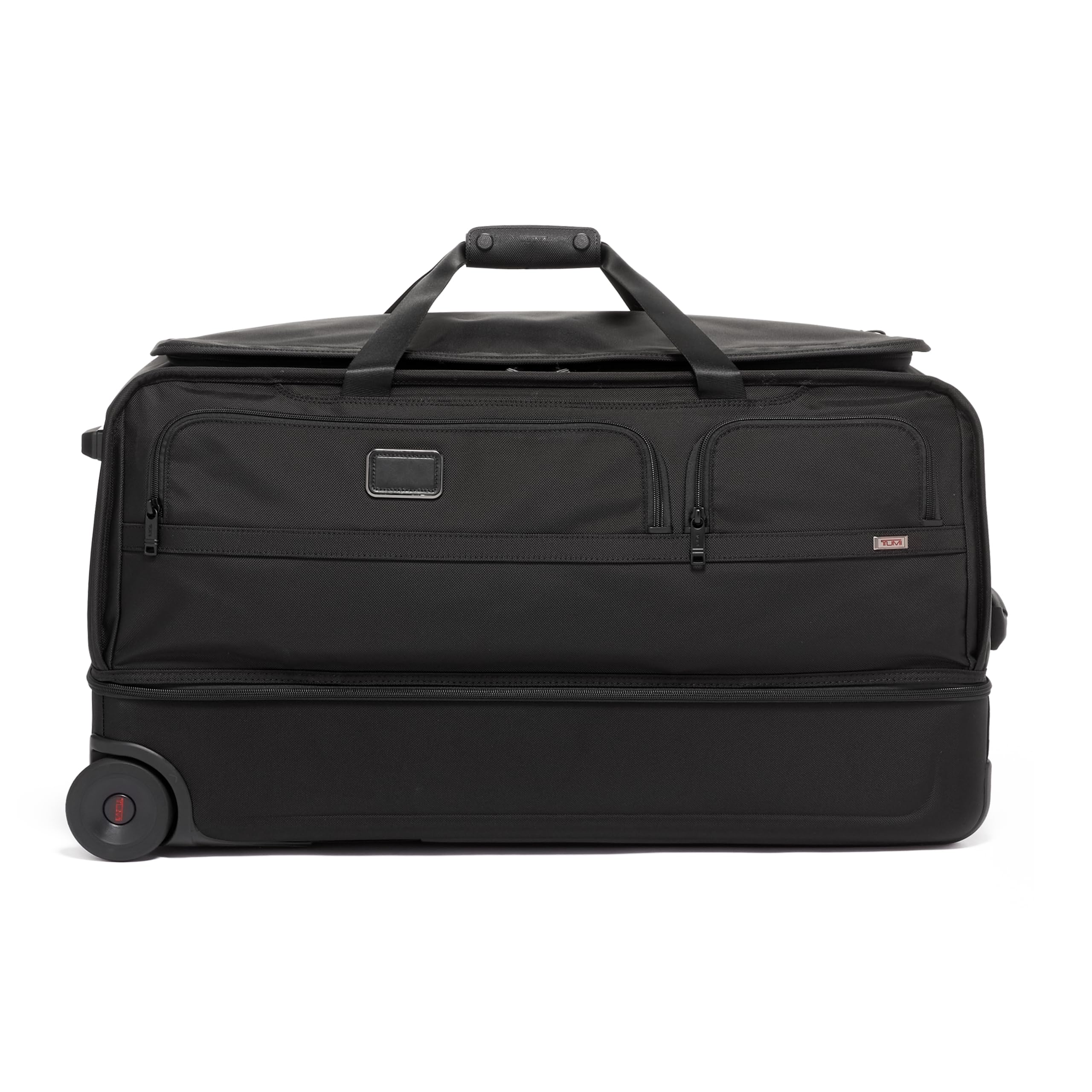 TUMI - Alpha Large Split 2-Wheel Duffel Bag - With Quick Zip Interior - Rolling Luggage for Men and Women - Black