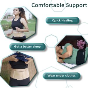 Wonder Care- Umbilical Hernia Support Belt Abdominal Binder for Belly Button Hernias or Navel Hernias, Hernia pain relief Brace (L)…