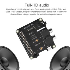 Pi Expansion Board Pi HiFi DAC+ HD Audio PCM5122 24 bit Expansion Board for Pi 3 Model B / 2B /B+/A+/ Pi Zero W