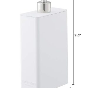 Yamazaki Tower Conditioner Dispenser White Rectangular