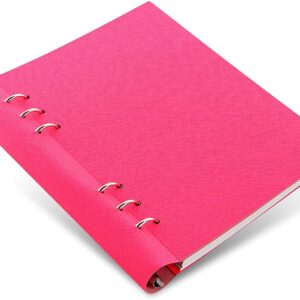 Filofax B145003 Refillable Saffiano Fluoro Clipbook, A5 Size, Pink