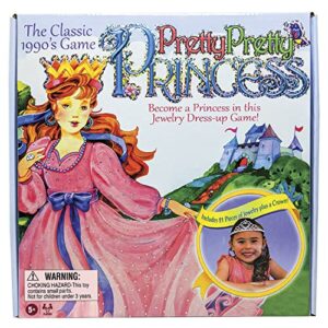 Pretty, Pretty, Princess with 1990's Artwork by Winning Moves Games USA, a Delightful Jewelry Dress-Up Game for 2-4 Players, Ages 5 and Up (1222)