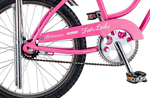 Schwinn Fair Lady Cruiser Bike, 20-Inch Wheels, Pink