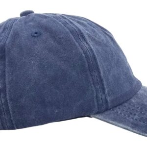 Eohak Ponytail Baseball Hat Distressed Retro Washed Womens Twill