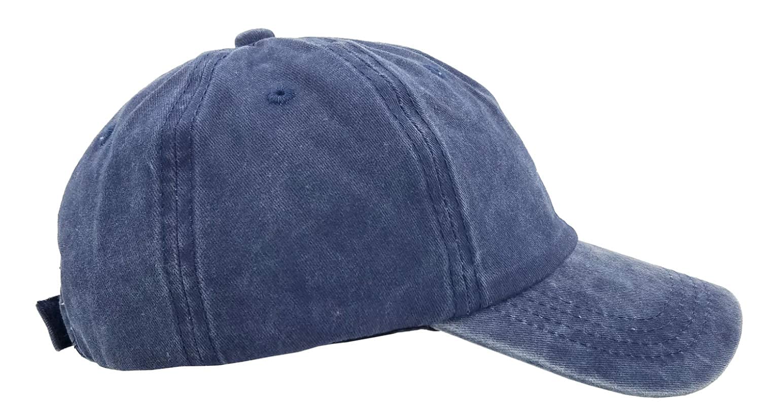 Eohak Ponytail Baseball Hat Distressed Retro Washed Womens Twill