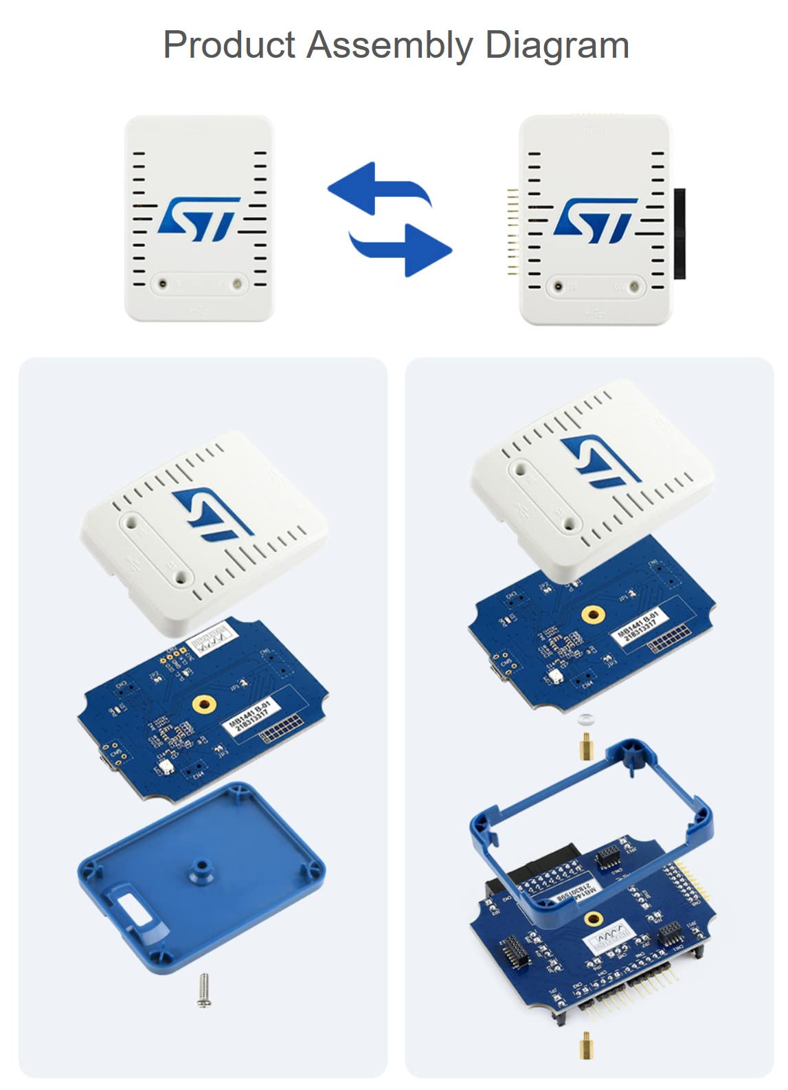 STLINK-V3SET Microcontrollers ST STM8 and STM32 MCU USB Swim JTAG SWD Modular Stand-Alone in-Circuit Debugger Programmer (SPI, I2C, CAN, GPIOs) @XYG