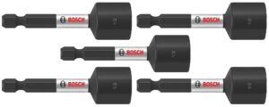 bosch itns122b 5-pack 2-9/16 in. x 1/2 in. impact tough nutsetters