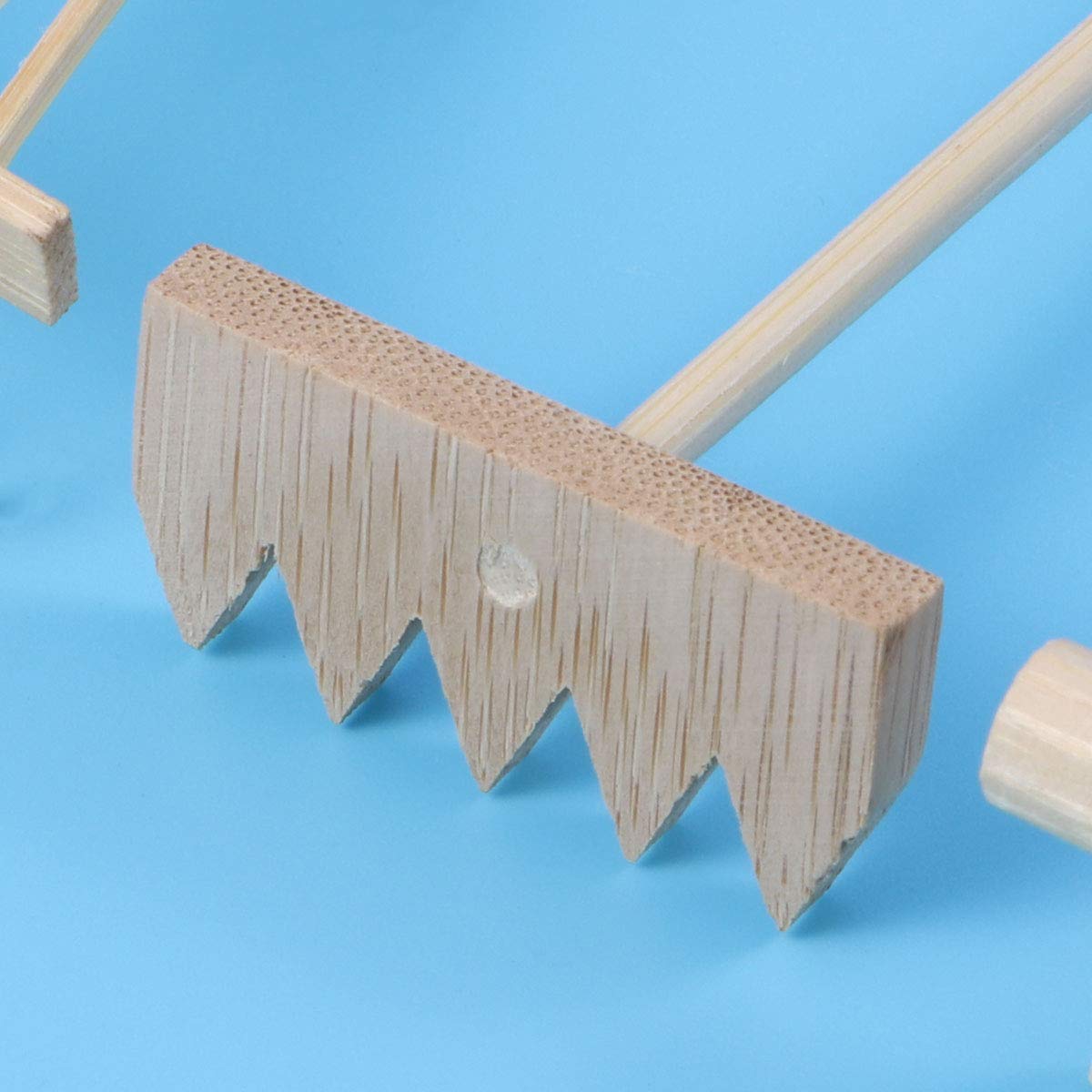 SUPVOX 3Pcs Mini Rakes Tool Zen Garden Sand Bamboo Tabletop Meditation Feng Shui Decor