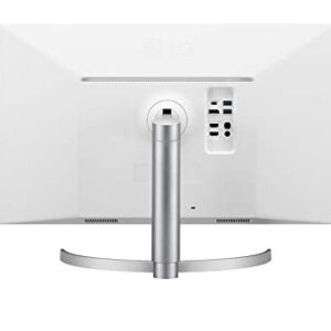 LG 27UL850-W 27 Inch UltraFine (3840 x 2160) IPS Display with VESA DisplayHDR 400 and USB Type-C Connectivity, White