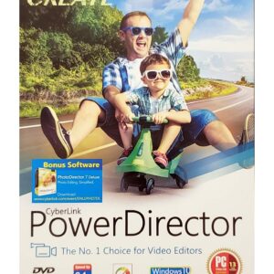 Cyberlink PowerDirector Easy Video Editing 2018, Traditional Disc