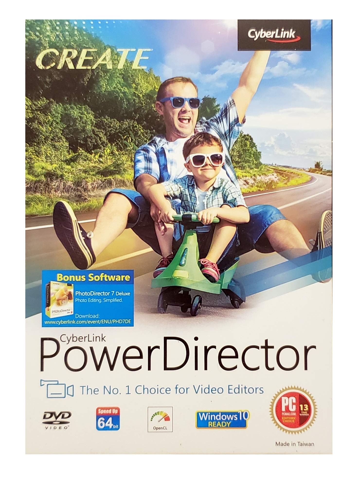 Cyberlink PowerDirector Easy Video Editing 2018, Traditional Disc