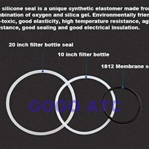 Ochoos Household Water Purifier Pure Water Machine Universal 10 inch 20 inch Filter Bottle Silicone Sealing Ring RO Membrane Gasket - (Color: Membrane Gasket)