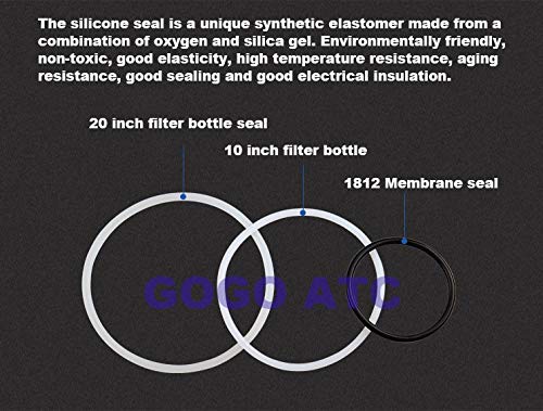 Ochoos Household Water Purifier Pure Water Machine Universal 10 inch 20 inch Filter Bottle Silicone Sealing Ring RO Membrane Gasket - (Color: Membrane Gasket)