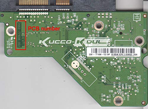 KIMME HDD PCB Logic Board 2060-771698-002 REV A/P1/P2 for WD 3.5 SATA Hard Drive Repair Data Recovery