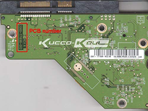 KIMME HDD PCB Logic Board 2060-771698-002 REV A/P1/P2 for WD 3.5 SATA Hard Drive Repair Data Recovery