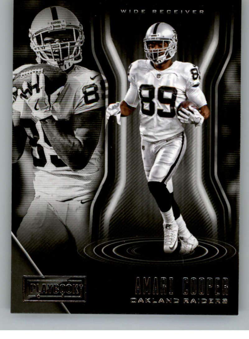 2018 Panini Playbook #41 Amari Cooper Oakland Raiders NFL Football Trading Card