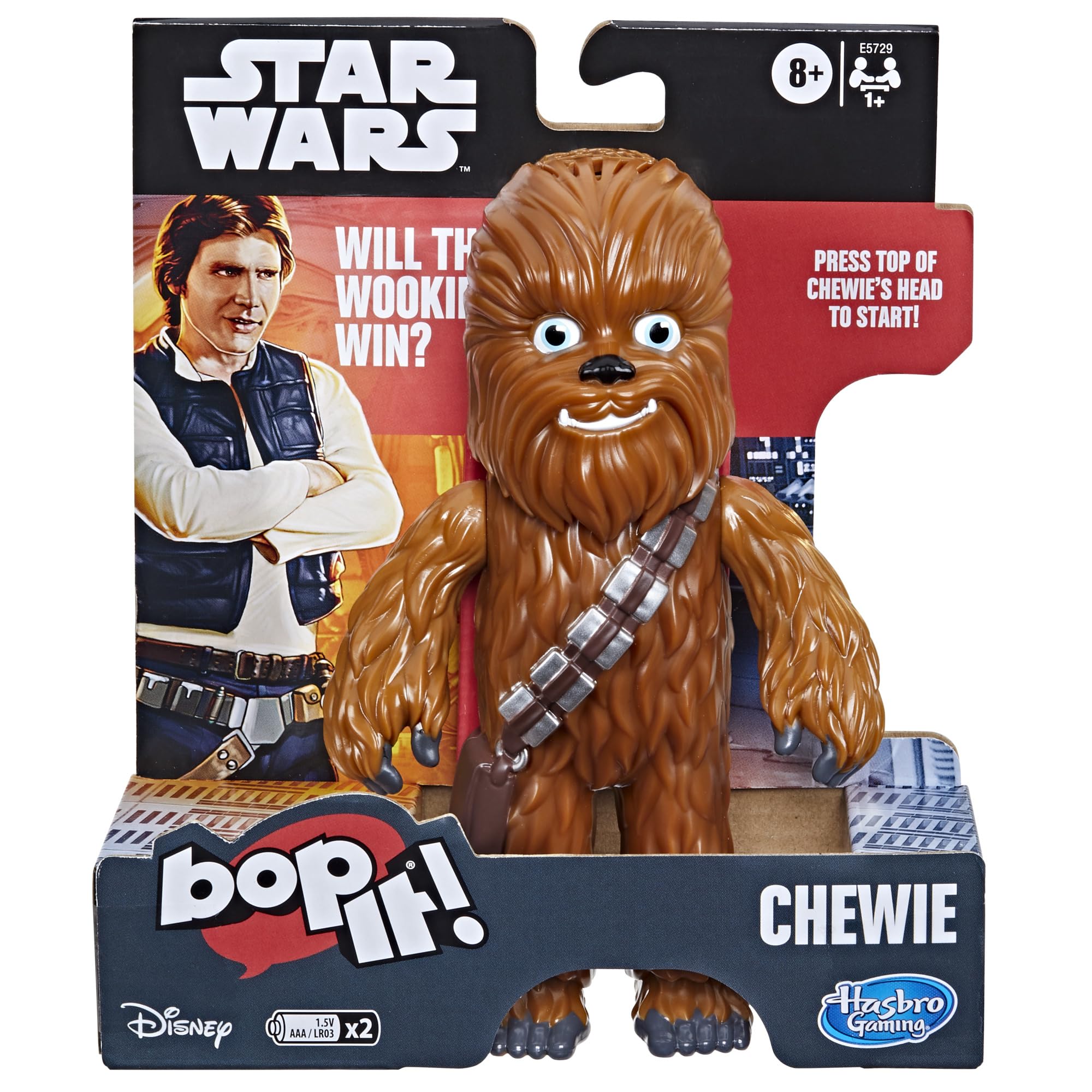 Bop It! Game Star Wars Chewie Edition, Gifts for Kids, Electronic Games for Kids Ages 8 and Up