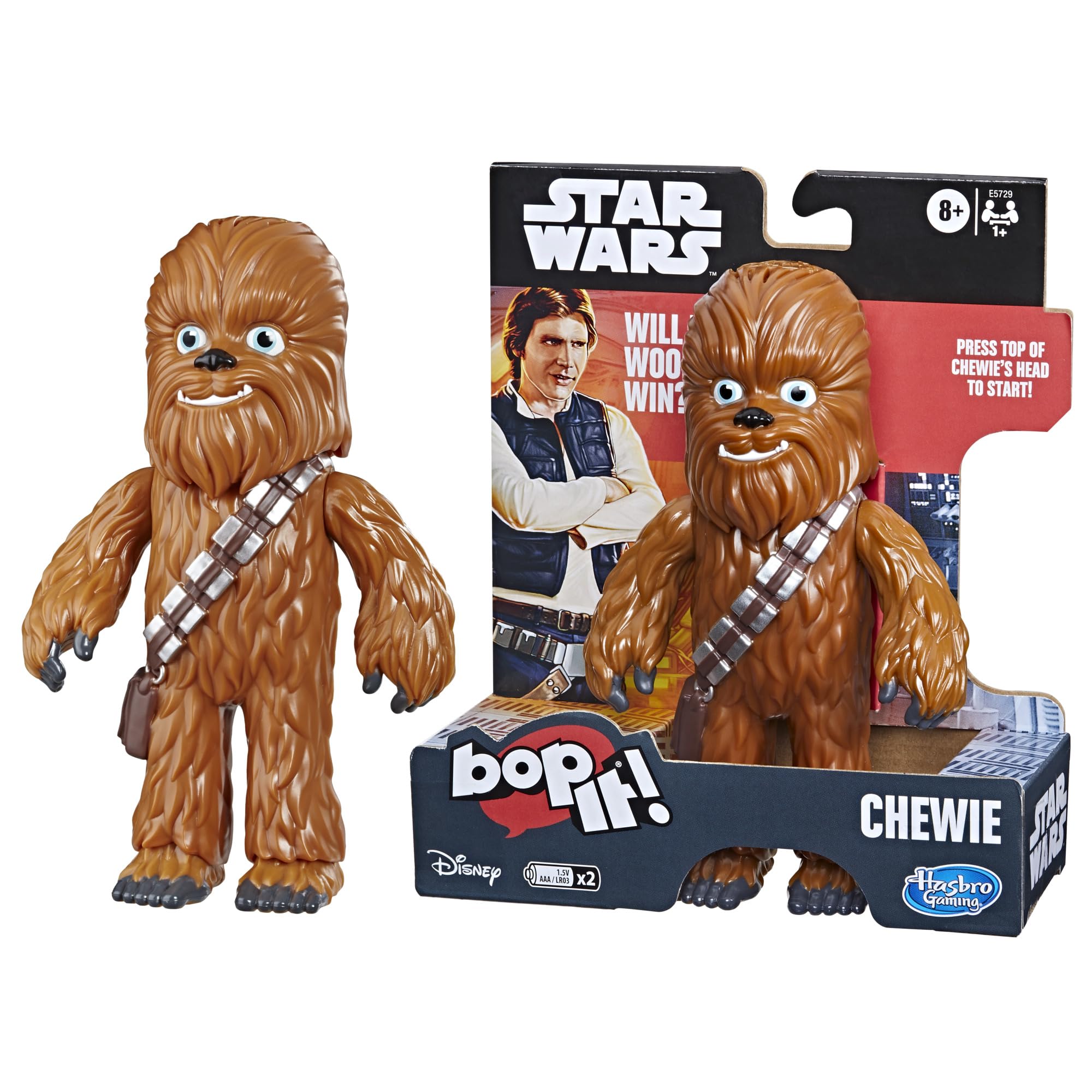 Bop It! Game Star Wars Chewie Edition, Gifts for Kids, Electronic Games for Kids Ages 8 and Up