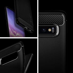 Spigen Rugged Armor Designed for Samsung Galaxy S10 Case (2019) - Matte Black