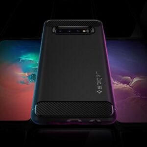 Spigen Rugged Armor Designed for Samsung Galaxy S10 Case (2019) - Matte Black