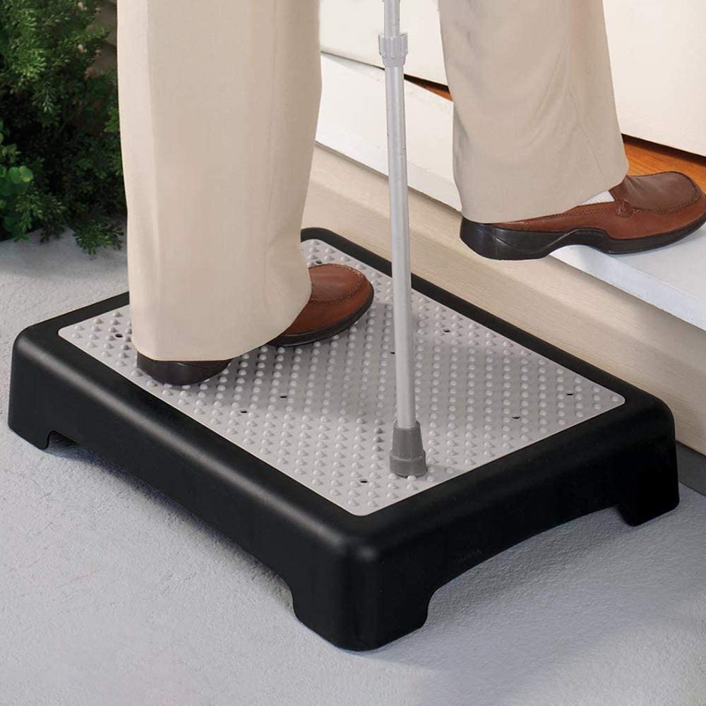 Wefaner Platform Step Safety Step Non-Slip Indoor and Outdoor Large Size Mobility Step Stools,Portable Step Riser, Anti-Fall Safety Platform for The Elderly. High Rise Stairs