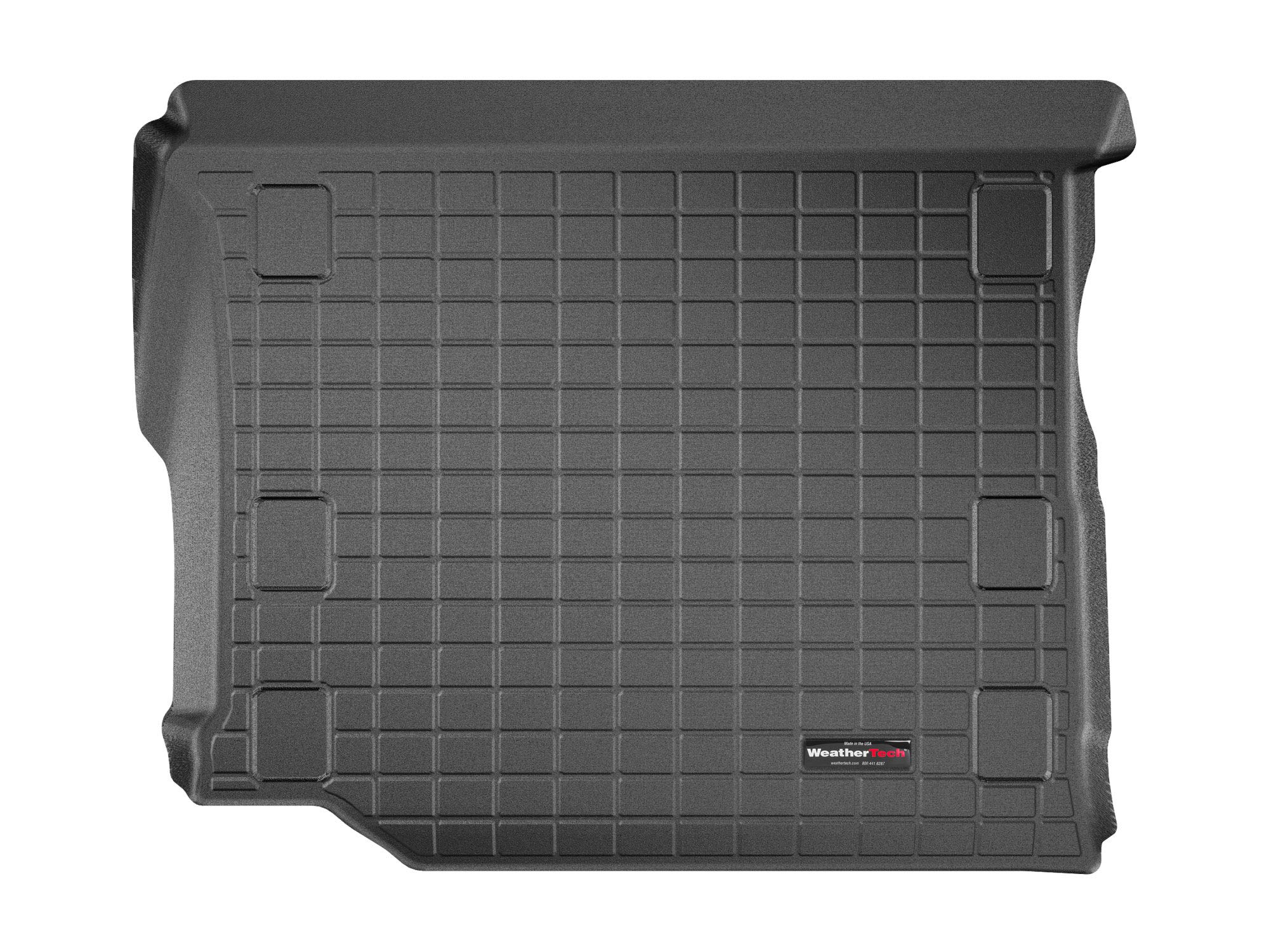 WeatherTech Cargo Trunk Liner for Jeep Wrangler Unlimited 4-Door, Wrangler Unlimited Rubicon 392, Wrangler 4-Door, Wrangler 4-Door Rubicon 392 - Behind 2nd Row (401107) Black