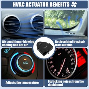 LCWRGS 604-113 HVAC Blend Door Actuator Compatible with 1999-2002 Chevy Avalanche Silverado 1500 2500 3500 Suburban Tahoe GMC Sierra Yukon XL Cadillac Escalade, Heater AC Air Door Actuator 52473356