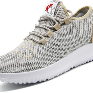 CAMVAVSR Men's Athletic Shoes Fashion Lightweight Breathable Mesh Soft Sole Easy Wear Running Sneakers for Men Gold Size 10 Barefoot Cross Shoes Bike Bicycle Shoe Flat Shoes