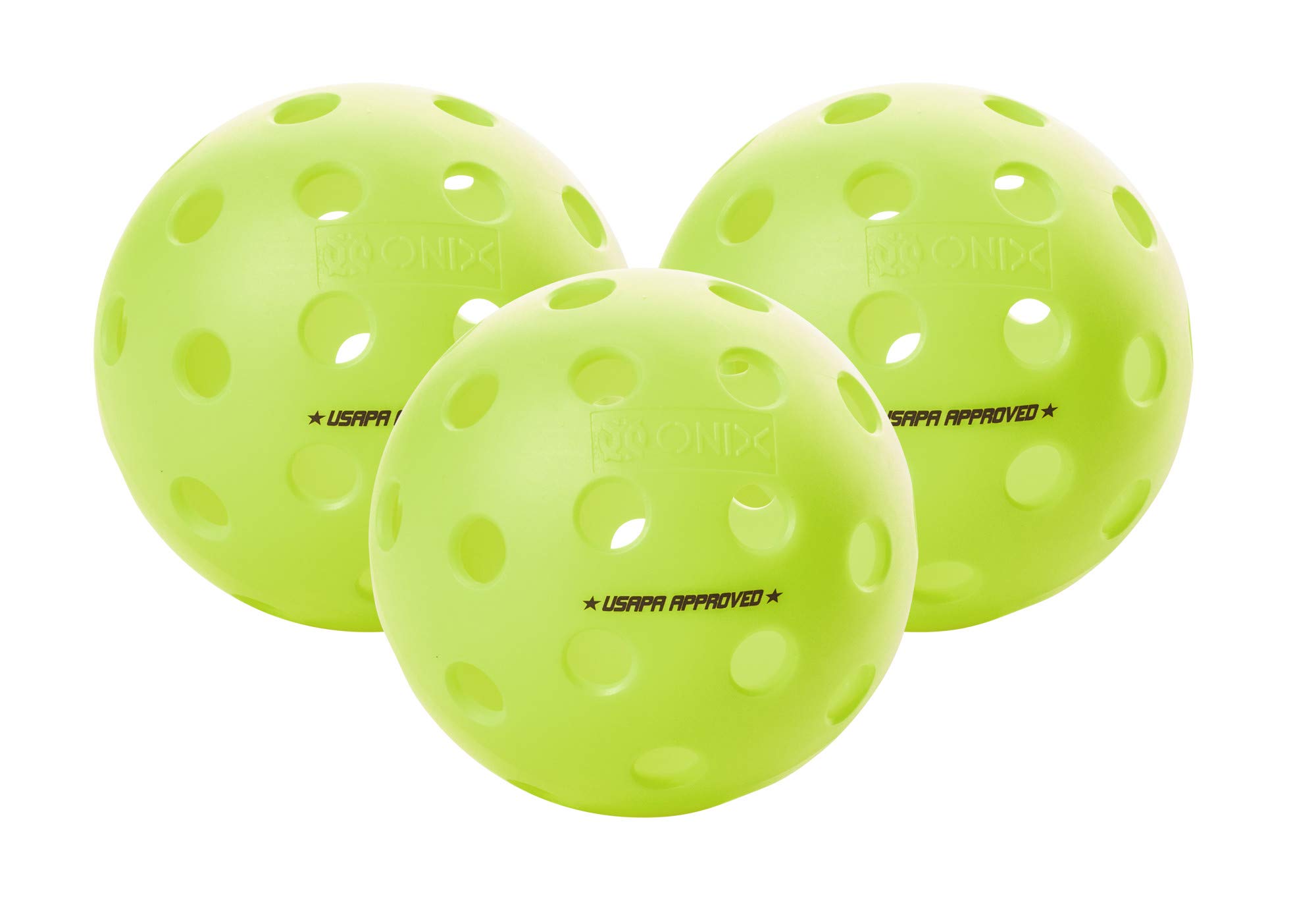 Onix Pickleball Outdoor Balls - Dura 40 and Fuse G2 Neon and Yellow Pickleball Balls