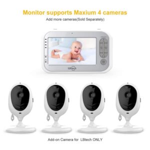 JLB7tech Add-on Camera Unit for LBtech Video Baby Monitor JLB953, LB953-2T, and JLB953P-2T(up to 4 Cameras)