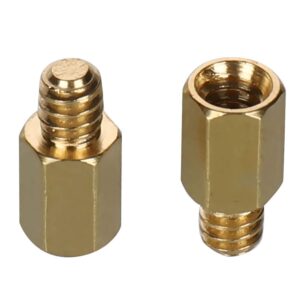 HanTof 6-32 Brass Motherboard Standoffs,ATX Case Standoffs, ATX Standoff for ATX Computer Case - 20 Pack