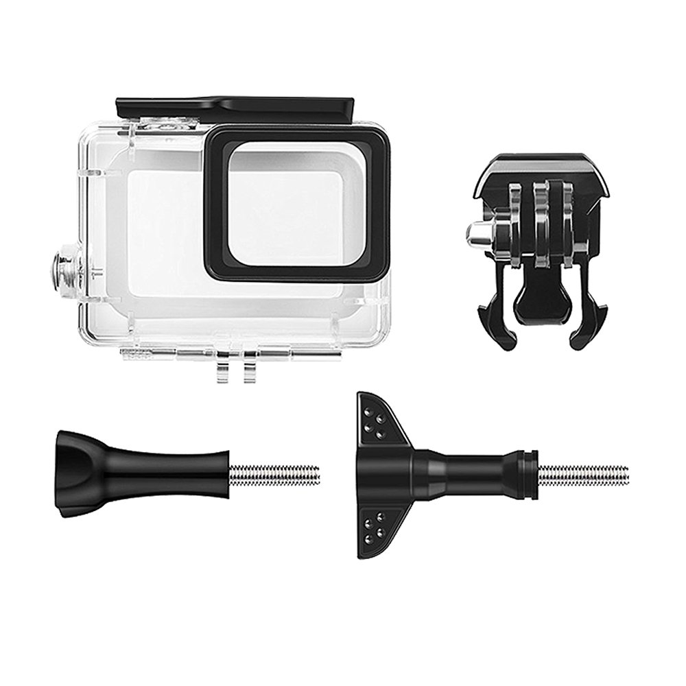 for Gopro Hero 7 Black Waterproof Housing Case, Protective Underwater Diving Housing Shell 45m with Bracket for Go Pro Hero 6/5 & Gopro Hero 7 Black Sports Action Camera