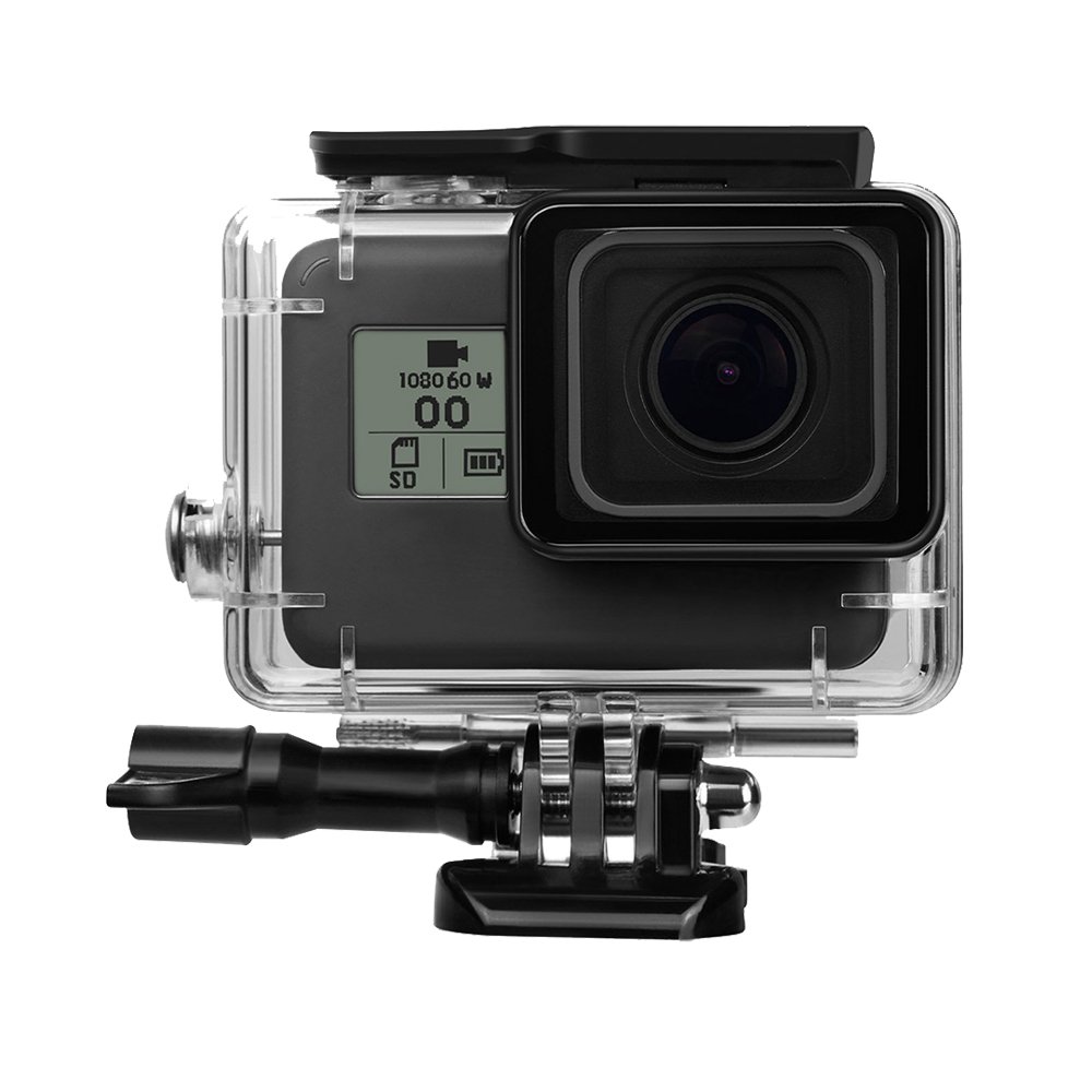 for Gopro Hero 7 Black Waterproof Housing Case, Protective Underwater Diving Housing Shell 45m with Bracket for Go Pro Hero 6/5 & Gopro Hero 7 Black Sports Action Camera