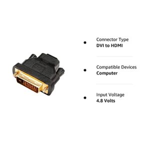 DTech DVI Male to HDMI Female Adapter Bi-Directional DVI-D Port Converter