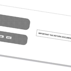 NextDayLabels - 100 Self Seal Envelopes, Designed to fit 2023 3-up Laser W-2 Forms, Horizontal Format